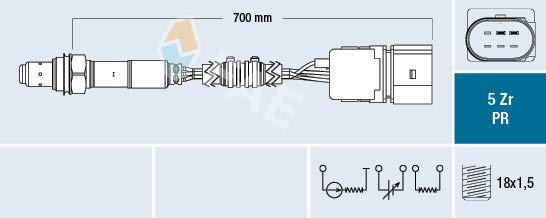 OKSIJEN SENSORU GOLF V VI A3 ALTEA JETTA OCTAVIA LEON TOLEDO BSE BSF CCSA - FAE - OEM 06A906262BR