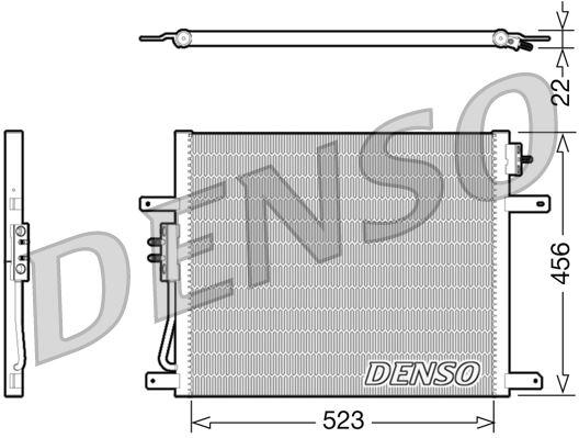 CONDENSER. AİR CONDİTİONİNG JEEP GRAND CHEROKEE II (98-05) - DENSO - OEM 55116931AA