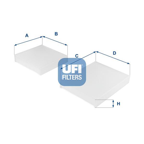 POLEN FİLTRESİ P207 1.4-1.4HDI-1.6HDI-1.4 16V-1.6 16V 06=> C3 II 1.4-1.4HDI-1.6HDI 09=> - UFI - OEM 1609428080