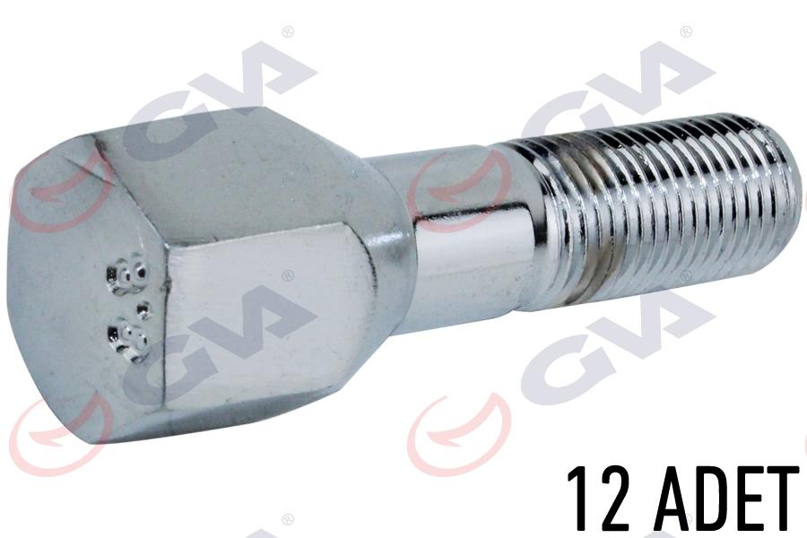 BİJON CİVATASI FIAT TOFAŞ-FIAT UZUN KROMAJLI (PAKET 12) - GVA - OEM 85003224K