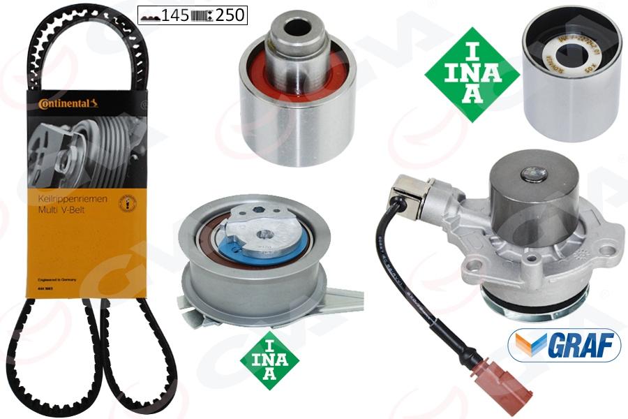 DEVİRDAİMLİ TRİGER SETİ GOLF7-A3-LEON-PASSAT-TİGUAN 1.6-2.0 TDİ 13> CLHA/B-DCXA-CRLB-CUVC-CRKA-CRKB - GVA - OEM 04L198119B