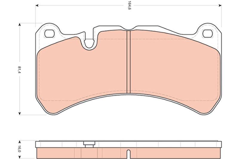 FREN BALATASI ON MERCEDES AMG C209 A209 R171 - TRW - OEM A0054203920