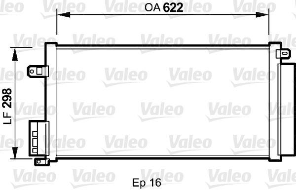 KLIMA RADYATORU CORSA D-COMBO 06> FIAT GRANDE PUNTO-BRAVO II-LINEA 1.3-1.7 CDTI-MTJ 1.6T — VALEO VAL-860012 - VALEO - OEM 55700408