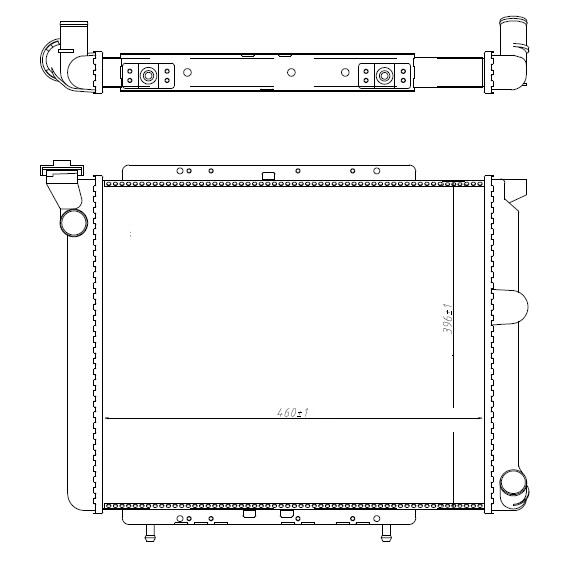 RADYATOR R11 FLASH MT (460X396X34) - ORIS - OEM 7702247462