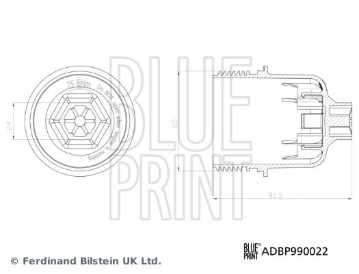 YAĞ FİLTRESİ KAPAĞI 200 (JS).200 (UF).200 AWD (UF).300 (LX).300 AWD (LX).300C (LX).300C AWD (LX).GRA - BLUEPRINT - OEM 68191350AA
