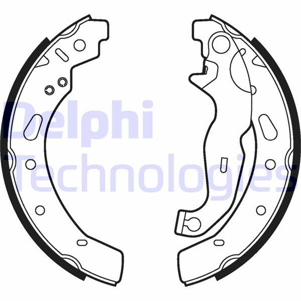 FREN PABUCU ARKA MAZDA 2 07> - DELPHI