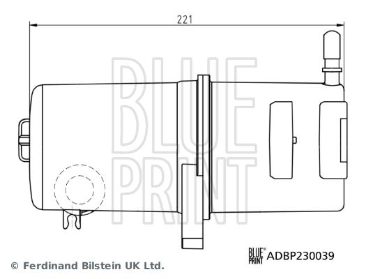 YAKIT FİLTRESİ AMAROK (2H).AMAROK (S1).AMAROK 4MOTİON (2H).AMAROK 4MOTİON (S1) - BLUEPRINT - OEM 2H0127401D