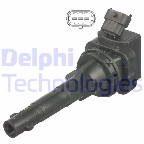 ATEŞLEME BOBİNİ TOYOTA COROLLA 1,4L 4ZZ-FE ZZE111 VVTi 00-01 (3 soketli) - DELPHI - OEM 9008019017