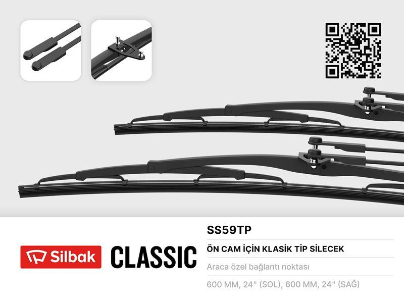 SİLECEK SÜPÜRGESİ 600MM MERCEDES 302 - ISUZU YARIM OTOBUS - SILBAK