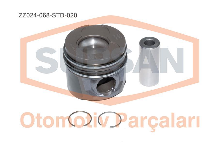 PİSTON FORD FİESTA / FUSİON 1.4 TDCI DURATORQ 8V ENG.(DV4) 68BG 2002=> - SUPSAN
