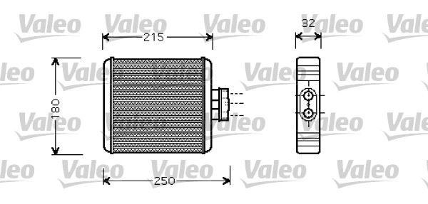 KALORIFER RADYATORU (177X177X32) POLO-IBIZA IV-FABIA-CORDOBA-1.2 12V-1.4 16V1.6 16V-1.4TDI-1.9TDI - VALEO - OEM 6R0819031