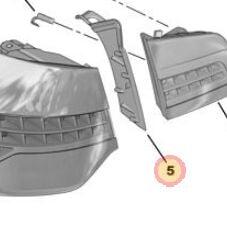 STOP ARA PLASTİĞİ (BAKALİTİ) SOL CITROEN C5 X7 - PSA - OEM 6347.57