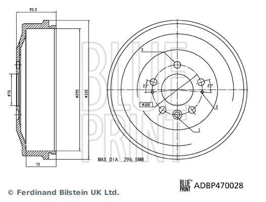 FREN KAMPANASI AMAROK (2H) AMAROK 4MOTİON (2H) - BLUEPRINT - OEM 2H0609617