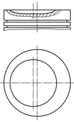 PİSTON COMPLETE (83.9)MM MERCEDES-BENZ - MAHLE