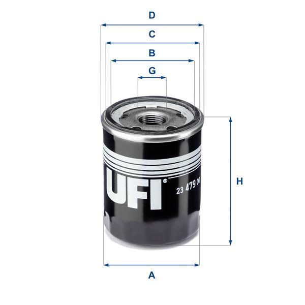YAG FILTRESI MITSUBISHI COLT VI 1.1-1.3-1.5 04=> COLT CZC CABRIOLET 1.5 06=> SMART FORFOUR 04=> - UFI - OEM MR984204