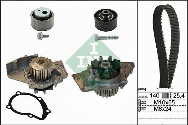DEVİRDAİMLİ EKSANTRİK GERGİ KİTİ (140x254) PEUGEOT P206-306-PARTNER-EXPERT-BERLINGO-JUMPY-SCUDO 1.9D (98-) DW8 (T) - INA - OEM 0831.58