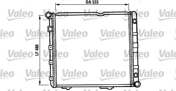 RADYATOR 250 - VALEO - OEM 1245002203
