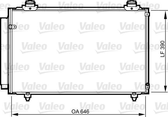 KONDENSER COROLLA VERSO 1.6 1.8 2.0D - VALEO - OEM 88450-0F100