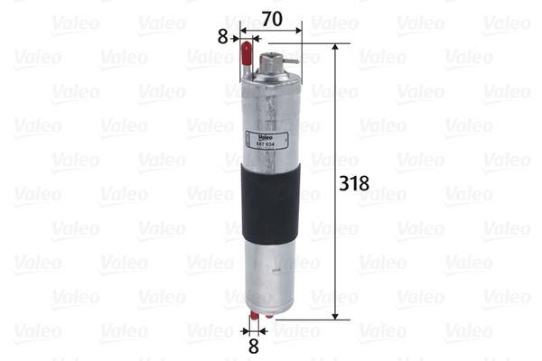 YAKIT FILTRESI BMW N40 N42 N45 N46 M54 E46 E36 - VALEO - OEM 13327512019