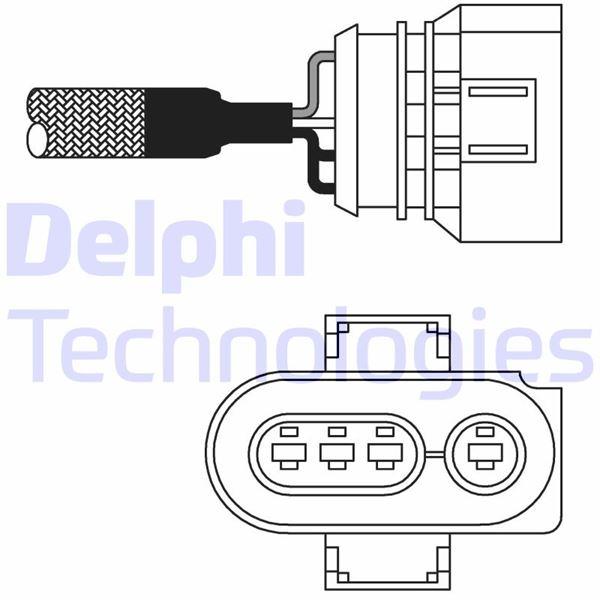 OKSİJEN SENSÖRÜ - AUDI A4 I / VW PASSAT IV. POLO III 08/87>01/05 - DELPHI