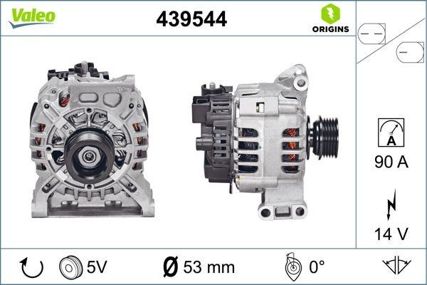 ALTERNATOR (14V 90A) MERCEDES W169 W245 - VALEO - OEM A2661541202