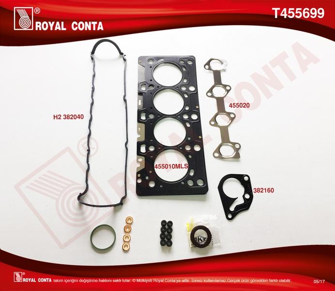 (X)ÜST TAKIM CONTA (SKT KEÇELİ/SUB.LASTİKLİ) CLIO III-MGN III 05=> 1.5 DCİ - ROYAL