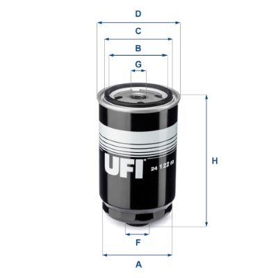 YAKIT FİLTRESİ HYUNDAI ACCENT BLUE 1,6L D4FB CRDİ 10-17 / İX35 2,0L D4HA 10-15 / KIA CEED 1,6L D4FB 07-12 / CERATO 1,6L D4FB 06-09 / RIO 1,4L D4FC 10-17 / SPORTAGE 2,0L D4HA 10-15 - UFI - OEM 319224H000