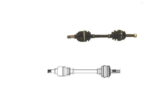 (x) AKS ÖN SOL CORSA C 1.0-1.2 00=> ABS`SİZ (Mekanik) (582x22x22) - CIFAM