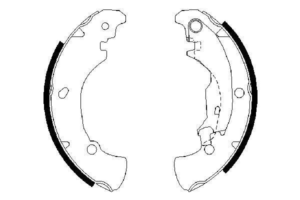 ARKA BALATA PABUCLU (FIAT) BRAVO 1.4 1.6 2.0 16V 96-> - BOSCH - OEM 9947690