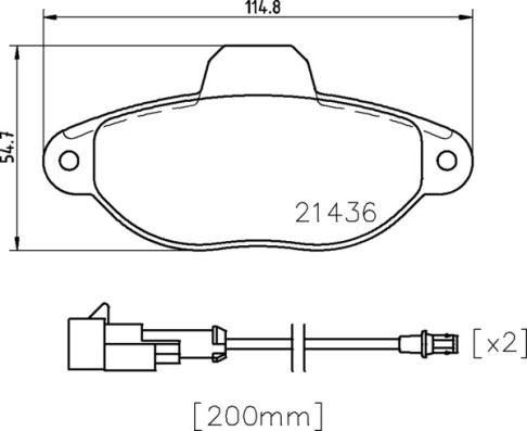 FREN BALATASI ON LOW-MET FORD - BREMBO - OEM 77364635