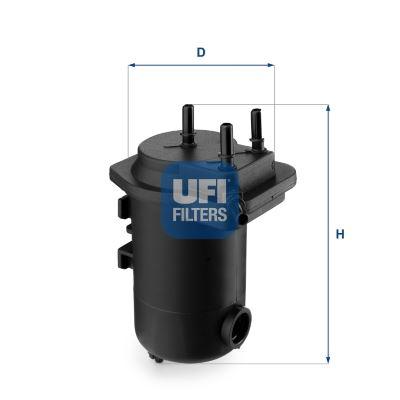 YAKIT FİLTRESİ MEGANE II 1.5DCI 02=> SCENIC II 1.5 DCI 03=> - UFI - OEM 7701061577