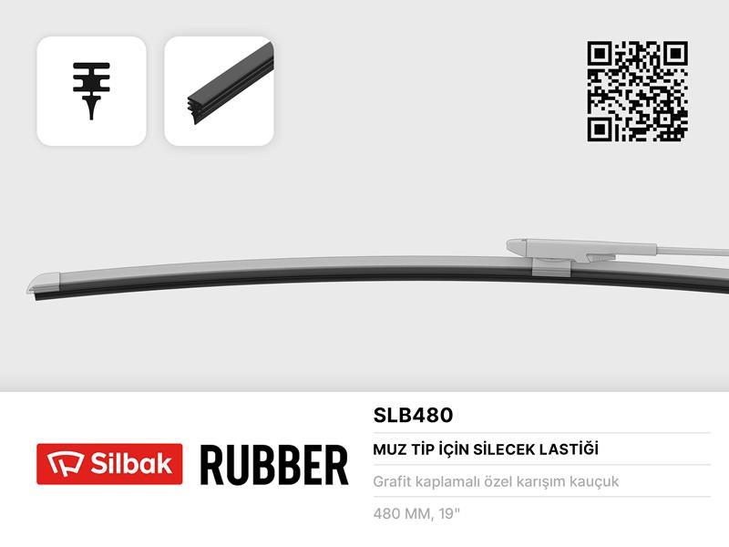 MUZ TİPİ SİLECEKLERE UYGUN LASTİK 480MM - SILBAK