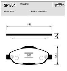 ÖN BALATA P308 1.4 1.6 HDİ 2.0 HDİ 07> P308 SW 07> P308 CC 1.6 HDİ 09> P3008 13> 1.6 HDI-VTI - SANGSIN - OEM 1647862780