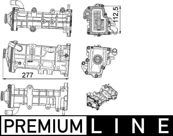 Abgasrückführungs-Kühler (AGR-Kühler) IVECO DAILY - MAHLE
