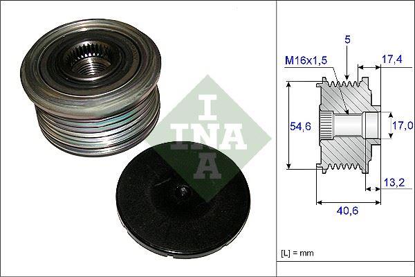 ALTERNATOR KASNAGI RENAULT CLIO II CLIO SYMBOL I KANGOO 01> SYMBOL II 09> 1.5DCI - INA - OEM 8200399801