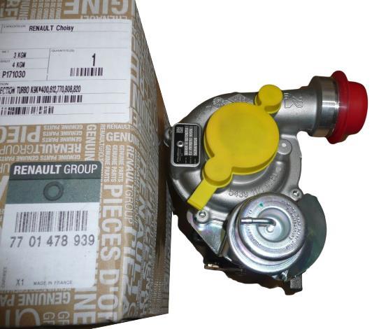 TURBO ŞARJ RENAULT CLIO III 05> CLIO IV 12> FLUENCE 09> KANGOO 05> MEGANE III 09> SYMBOL III 13> SANDERO II 12> LOGAN MCV 10> DUSTER 10> 1.5dCi K9K (75/90PS) - MY - OEM 7701478939