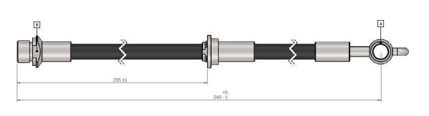FREN HORTUMU sağ ön Yarıs 99-05 - CAVO - OEM 9094502A45