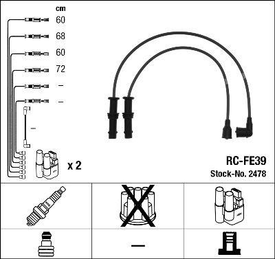 RC-FE39 ATEŞLEME KABLOSU - NGK
