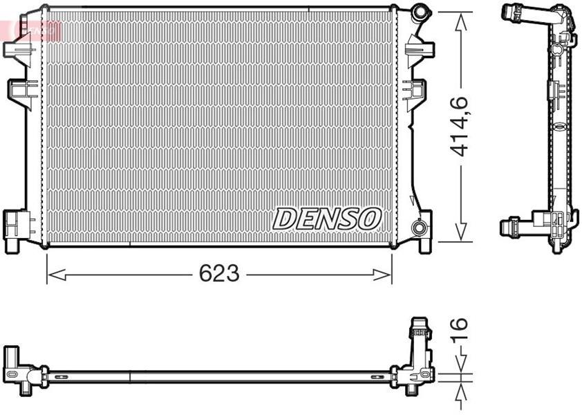 RADYATÖR. MOTOR SOĞUTMASI - DENSO - OEM 2Q0121253D
