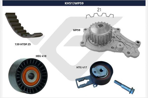 EKSANTRİK GERGİ KİTİ+DEVİRDAİM P206-P207-P307-P2008-C1-C2-C3 (I II II) C3 PLURIEL XSARA II 1.4 HDI DV4TD FIESTA 1.4 TDCI (1609417380-2S6Q8591BA) - HUTCHINSON - OEM 1613562080