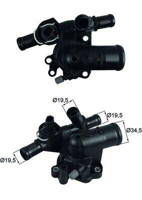TERMOSTAT (KOMPLE) (89C)LGN II-III 2.0 05>MGN II 2.0DCİ 05>LATITUDE 2.0DCİ 11>QASHQAI 1.5-2.0DCİ 07> - MAHLE - OEM 8200907234