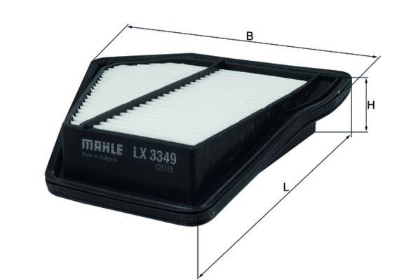 HAVA FİLTRESİ HONDA CR-V 2,2L N22A CTDi dizel (RE6 kasa) 06-> - MAHLE - OEM 17220RFWG01