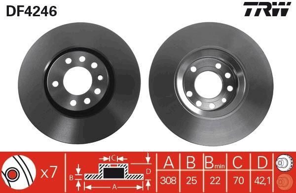 ON FREN DISKI AYNASI 5 BIJON ASTRA G/H-ZAFIRA B CORSA D CORSA E ZAFIRA B ADAM - TRW - OEM 95526651