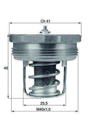 TERMOSTAT LANCIA FULVIA Coupe (818_) 83C - MAHLE - OEM 60710617