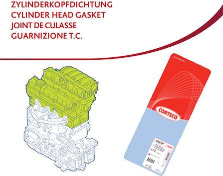 CONTA SİLİNDİR KAPAĞI GK_CH HYUN G4FJ MLS 0.5M Gasket. cylinder head - CORTECO