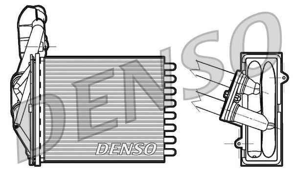 HEAT EXCHANGER. İNTERİOR HEATİNG FIAT 500 (C) (312) (07-) - DENSO - OEM 77362540