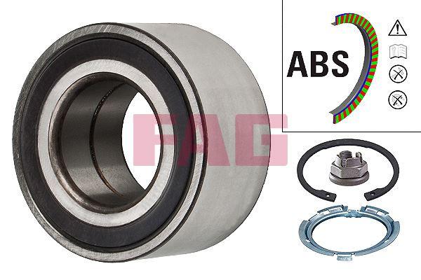 TEKER RULMANI ON RENAULT MEGANE CLIO CAPTUR KANGOO LOGAN SANDERO / MERCEDES CITAN W415 / NISSAN MICRA K12 03-10 / NOTE E11 06-12 (ABS`LI) - FAG - OEM 402104249R