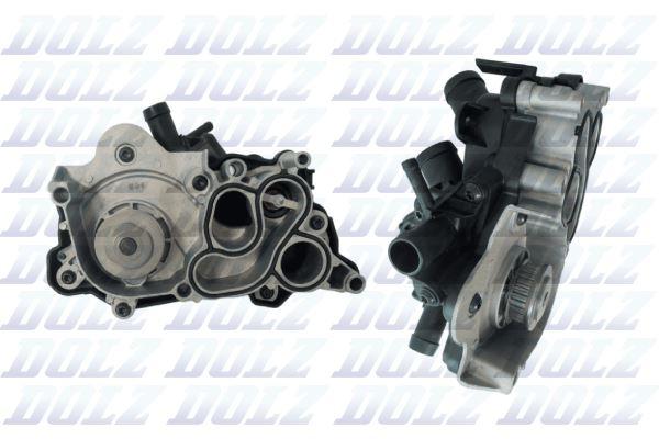 SU POMPASI GOLF VII-LEON-A3 1.0-1.2-1.4-1.6 TSI (5 ÇIKIŞLI+TERMOSTAT+SU POMPASI) - DOLZ - OEM 04E121600P