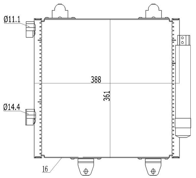 KLİMA RADYATÖRÜ (KONDENSERİ) P107 05>14 1.0İ 12V-1.4HDİ 05> C1 1.0İ 12V-1.4HDİ 05> - ORIS - OEM 6455.EF