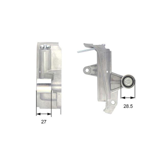 EKSANTRİK GERGİ RULMANI (KÜTÜKLÜ+TİTREŞİM AMORT) PASSAT (96-05)-A4 (00-08) 1.8T-2.0 - GATES - OEM 06B109477A